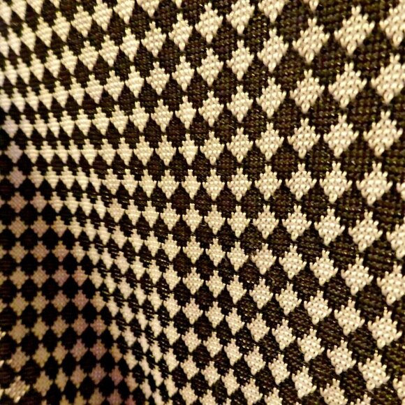 Zara Collection Pre-Loved Size Small Black Diamond Checkered Bodycon Dress - Picture 3 of 8